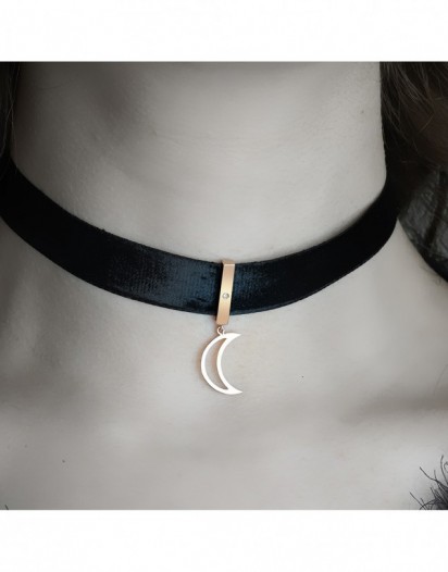 Pırlanta Ay Choker
