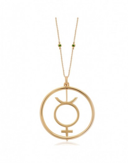 Zümrüt Merkür Kolye