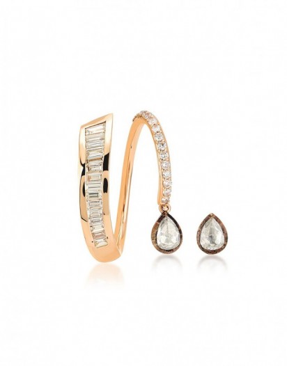 Baget Pırlantalı Elmas Küpe