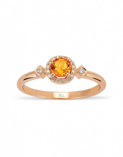 Oval Sarı Safir Yüzük