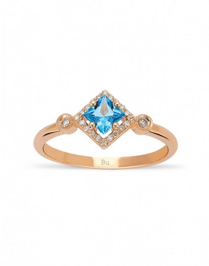 Blue Topaz Yüzük