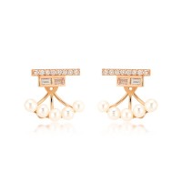 Pırlanta İncili Küpe