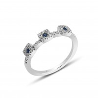 Maya Üçlü Safir Yüzük