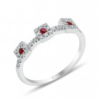 Maya Üçlü Yakut Yüzük