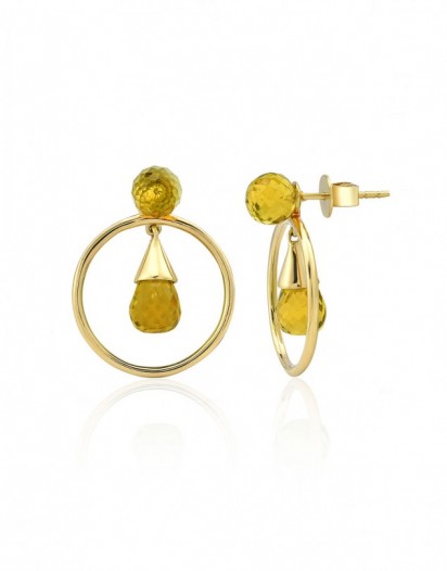 Genesis Citrine Küpe