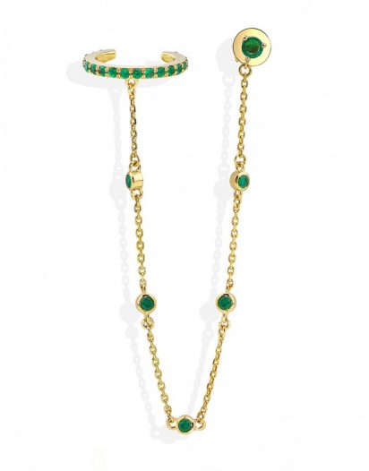 Genesis Emerald Earcuff